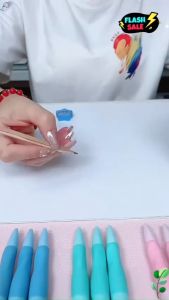 Bút chì định vị cá heo 2B ngòi 2.0mm bút chì bấm giúp bé tập viết đúng tư thế - VPP Thiên Ái TA057