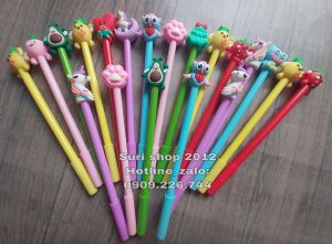 Combo 10-20 cây bút gel mực tím/xanh cute cho học sinh tiểu học và mọi lứa tuổi