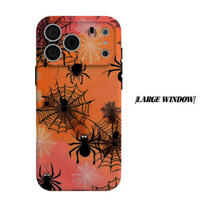 Halloween Spider Web Phone Case for iPhone 18 17 16 15 14 13 12 11 Air Pro Max Plus Double-layer Cover
