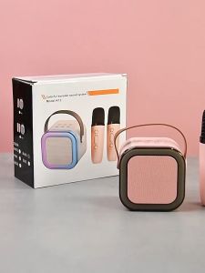 K12 Wireless Bluetooth with Microphone Karaoke Speaker: Mini Portable KTV Professional Home Singing Audio