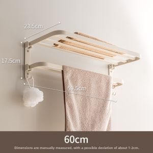 LANJIAOLUO | Foldable Towel Rack Space-Saving