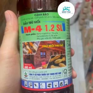 Dầu Trừ Mối M4 Chai 480ml- Dầu Trừ Mối Hại Gỗ - Phòng Ngừa Diệt Mối