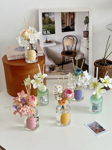 Hộp Đựng Hương Liệu Không Cần Đốt Có Hoa Bất Tử Đồ Trang Trí Phòng Khách Sạn Quà Tặng Sinh Nhật Nhà Trọ Đồ Dùng Du Lịch