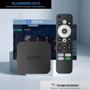 Global U16 TV Box: Allwinner H313 Android 13 4K Bluetooth & Google Assistant