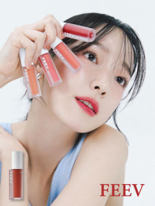 FEEV Lip Glaze Moisturizing Juicy Watermelon Finish Non-Stick Cup Lipstick Natural Vibrant Long-Lasting Colorful Lip Gloss