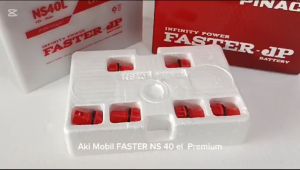 Aki Mobil Ayla/Agya/Calya/Sigra/Jazz/Ertiga/Brio/Karimun/Datsun go/Baleno FASTER Ns40L PREMIUM 35 AH