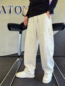 Quần Nỉ Thể Thao Ống Đứng Rộng Rãi Cho Thanh Thiếu Niên Mùa Thu Đông Mới Về Chất Lượng Cao Quần Dài Cotton Polyester