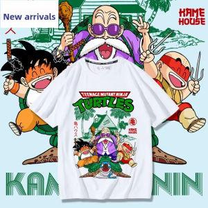 Bandai | Dragon Ball Joint Animation Short-sleeved T-shirt Mens 2025 Summer New Pure Cotton Loose Student Short-sleeved Trendy Clothing