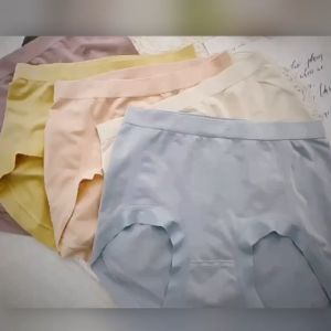 M-3XL 20-44 Cotton Seluar Dalam Wanita Perempuan Panties Anti-Bacteria Women Plain Colour Mid Waist Underwear