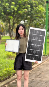 Đèn Năng Lượng Mặt Trời 5000W Mắt Ngọc Kim Cương Cao Cấp - Pin 35*70cm LED 5054 Siêu Sáng - Vỏ Nhôm Đúc Nguyên Khối.