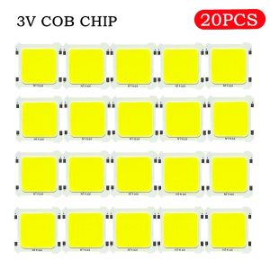 20PCS/lot White LED COB Integrated Chip 5W 3V High Brightness Spotlight Tube Light Portable Camping Light LED Bulb Accessories