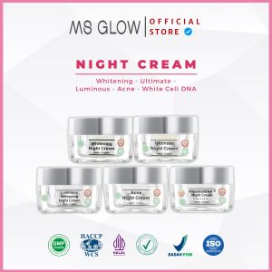 MS GLOW NIGHT CREAM | CREAM MALAM MS GLOW