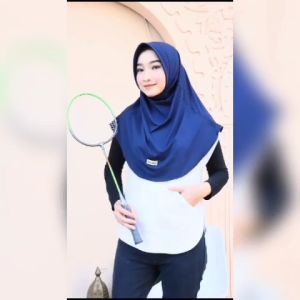HAJENA - JILBAB SPORT PINGUIN HIJAB SPORTY OLAHRAGA KERUDUNG BERGO INSTAN OVAL DAILY