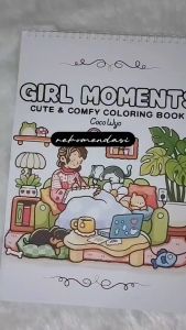 Girl Moment Cute And Comfy Coloring Book Coco Wyo - Buku Mewarnai Murah Kertas Sangat Tebal 220gsm