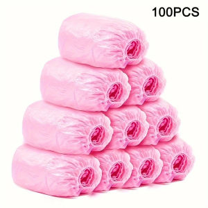 100Pcs/Pack Waterproof shoe cover Thickening outdoors rain Cleaning and Sanitation Supplies Travel and Hotel Shoe Covers