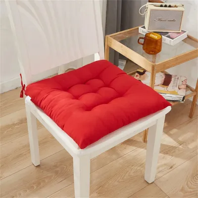 Đệm Ghế Vuông Dày Hơn Có Dây Đeo Đệm Mềm Mại Dùng Cho Bàn Ăn Sân Hiên Nhà Văn Phòng Ngoài Trời Ghế Sofa Chất Liệu Pha Polyester Cotton