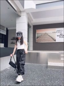 【Sweet Kids Deliver from Perak】Pakaian kanak-kanak seluar kanak-kanak dengan pinggang elastik dan kaki kecil longgar sesuai dengan gaya korea tali cerut untuk kanak-kanak lelaki dan perempuan 3-11 tahun