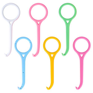 6pcs Dental Removal Tool Plastic Hook Nice Orthodontic Aligner Remove Invisible Removable Braces Clear Aligner Oral Care Tools