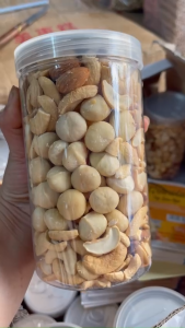 Granola siêu mắc ca 3 loại hạt -  eat clean không đường hộp 500g