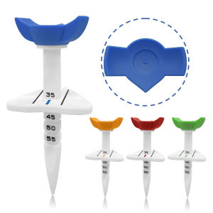 Height Adjustable Golf Tees Professional Reusable Plastic Golf Tee with Aiming Line Alignment Scale for Training Accessories