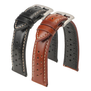 Genuine Cowhide Leather Strap Breathable Retro Wristband for Samsung Galaxy Watch 6 5 for Seiko 18mm 19mm 20mm 22mm Watchband