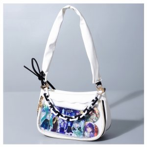 Sakura Haruno Li Ink Dyed Snacks Cartoon Backpack DIY Sweet Young Adult Satchel One Shoulder Underarm Crossbody Bag