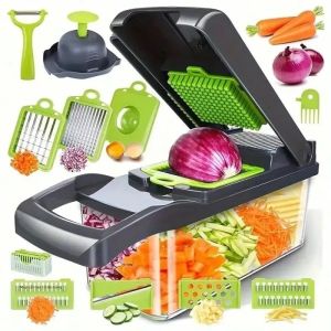 Máy Cắt Rau Đa Năng 16 Inch Bằng Thép Không Gỉ Máy Bào Khoai Tây Máy Thái Củ Cải Máy Cắt Lát Dùng Trong Gia Đình