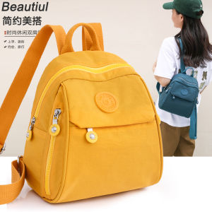 Mini Oxford Cloth Canvas Backpack Womens Waterproof Fashionable New 2025 Versatile Youth Commuter Style Three Compartments