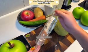 3 in 1 Knives for Cutting Fruits and Vegetables Shredder Knife Wooden Handle Stainless Steel Peeler Slicer Bottle Opener Tools