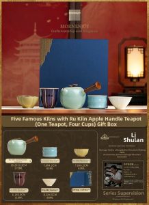 mornenjoy | Cultural Heritage Ceramic Cup Set Premium Gift for Elders and Teachers