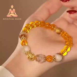 New Lucky Citrine Wealth Attraction Bracelet Womens Gold Citrine Bracelet