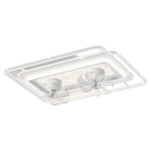 DENGGUANGYE | Fan Integrated Ceiling Light Shake-head Netless