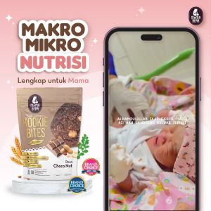MamaBear KOOKIE BITES Choco Nut Less Sugar Kaya Superfood Snack Cemilan BPOM Halal