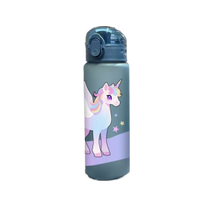 3D Printed 780ml Cute Unicorn Plastic Water Cup with Hand Outdoor Water BottlePVC-Free Leak-Proof Matte Finish,Fade-Resistant