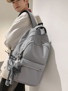 Casual Large Capacity Backpack for Elementary Middle And High School Students Double Shoulder Bag Daily Use Soft Nylon Material