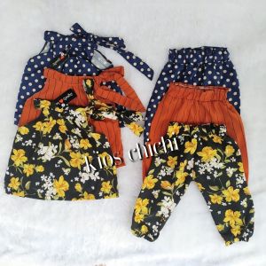 BAJU SETELAN ANAK SABRINA TALI SATU CELANA JOGER 0-6 TAHUN//PAKAIAN ANAK PEREMPUAN//OOTD TERBARU