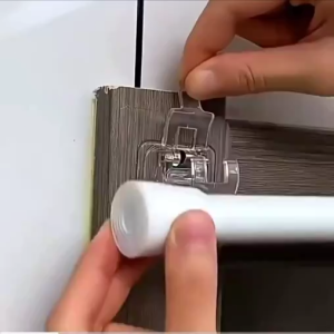 2pcs Nail-Free Curtain Rod Holder Adjustable Clamp Hooks Rod Bracket Holders Adhesive Wall Curtain