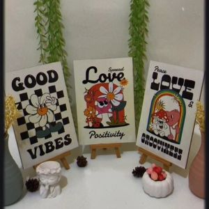 Hiasan Dinding Simple 20x30 Abstrak Artistik Nuansa Quotes