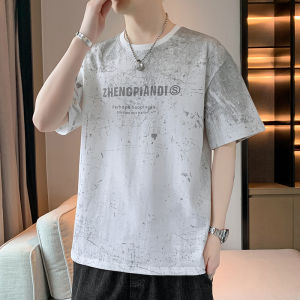 Loose Casual Mens Short Sleeve T-Shirt 2025 Summer New Style Tie Dye Fashion Trend Breathable Sweat Absorbent Anti-Pilling