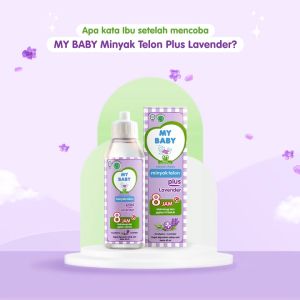 MY BABY Minyak Telon Plus Lavender Ungu 150ml || Minyak Telon Anti Nyamuk Tahan Hingga 8 Jam