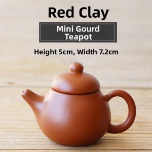 Handmade Creative Small Purple Clay Teapot