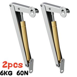 2Pcs Heavy Duty Gas Struts 60N-200N Soft Close Lid Support Hinges Automatic Slow Lowering Safe Pneumatic Lid Lifters Gas Springs