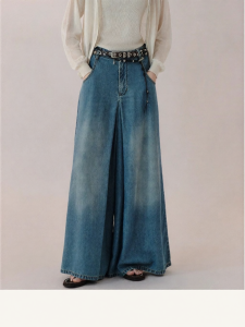 AIVEI | Trendy Loose Fit 3D Design Wide Leg Trousers
