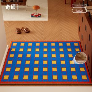 QISHUO | Retro Blue Door Mat