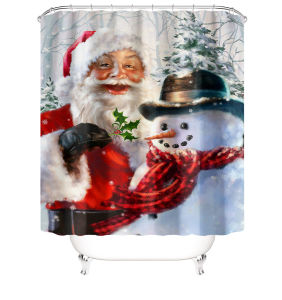 Waterproof Digital Printed Polyester Shower Curtain