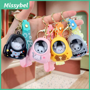 Astronaut keychain trend exquisite LED luminous doll car keychain pendant cartoon mens and womens bags keychain pendant creative accessories cute pendant