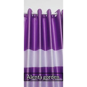 Alenta Gorden Blackout Import Warna Ungu Motif Pelangi Jendela Minimalis Pintu Model Panjang 240Cm