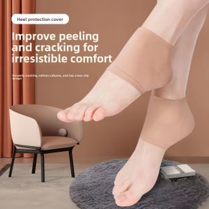 MONLEYTA | Ultra-Thin Soft Silicone Foot Heel Protector Moisturizing Anti-Cracking Protective Cover Foot Care Socks General Purpose