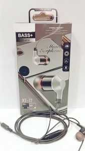 Handsfree + Mic XT-17 Stereo Earphone Headset Extra Bass