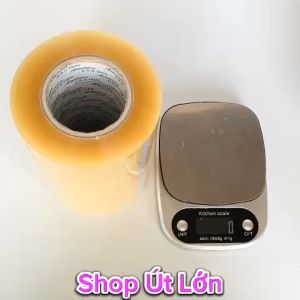 Combo 6 cuộn băng keo trong đục 500gr kèm 1 cuộn băng keo hàng dễ vỡ 500gr và dao cắt băng keo